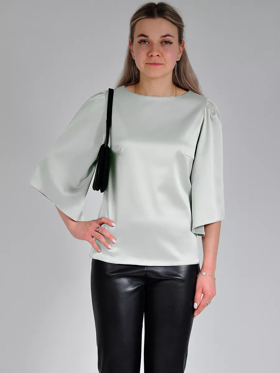 Блузка шелковая вечерняя офис