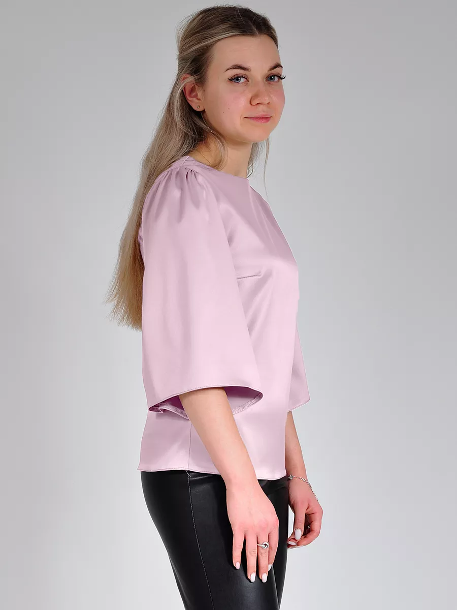 Блузка шелковая вечерняя офис — изображение 2