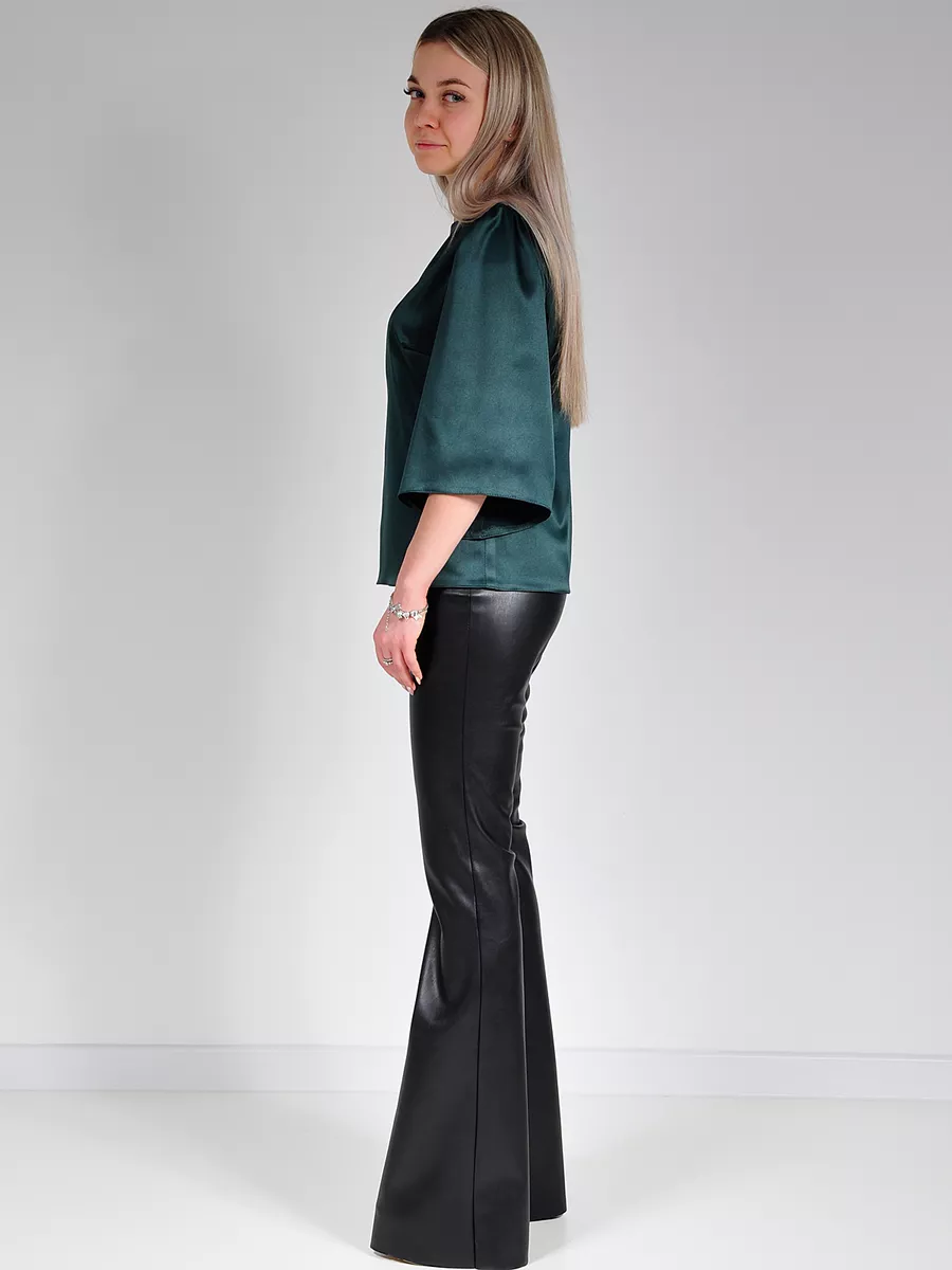 Блузка шелковая вечерняя офис — изображение 12