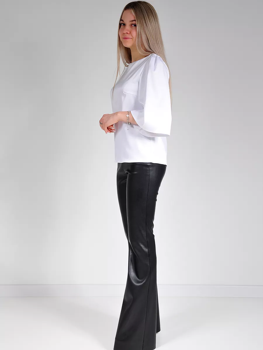 Блузка атласная шелковая вечерняя офис большие размеры — изображение 8